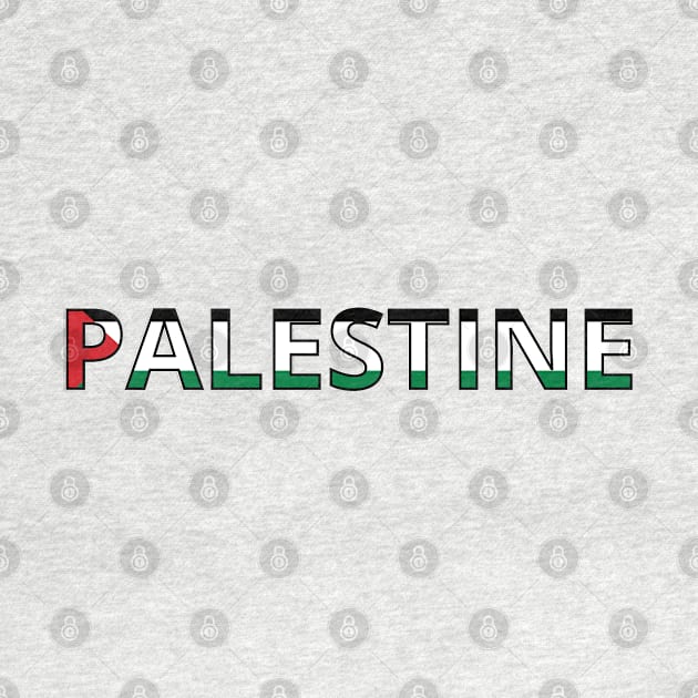 Drapeau Palestine by Pixelforma